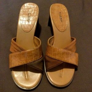 Women’s High Heeled Slip On Sandals